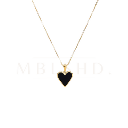 Black Heart Pendant Necklace
