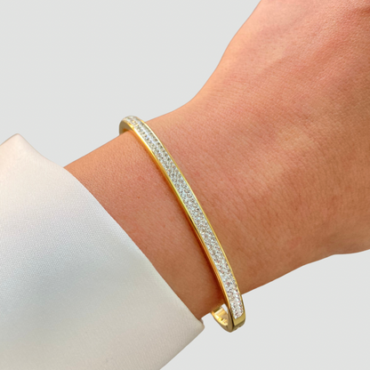 Round Zircons Bangle