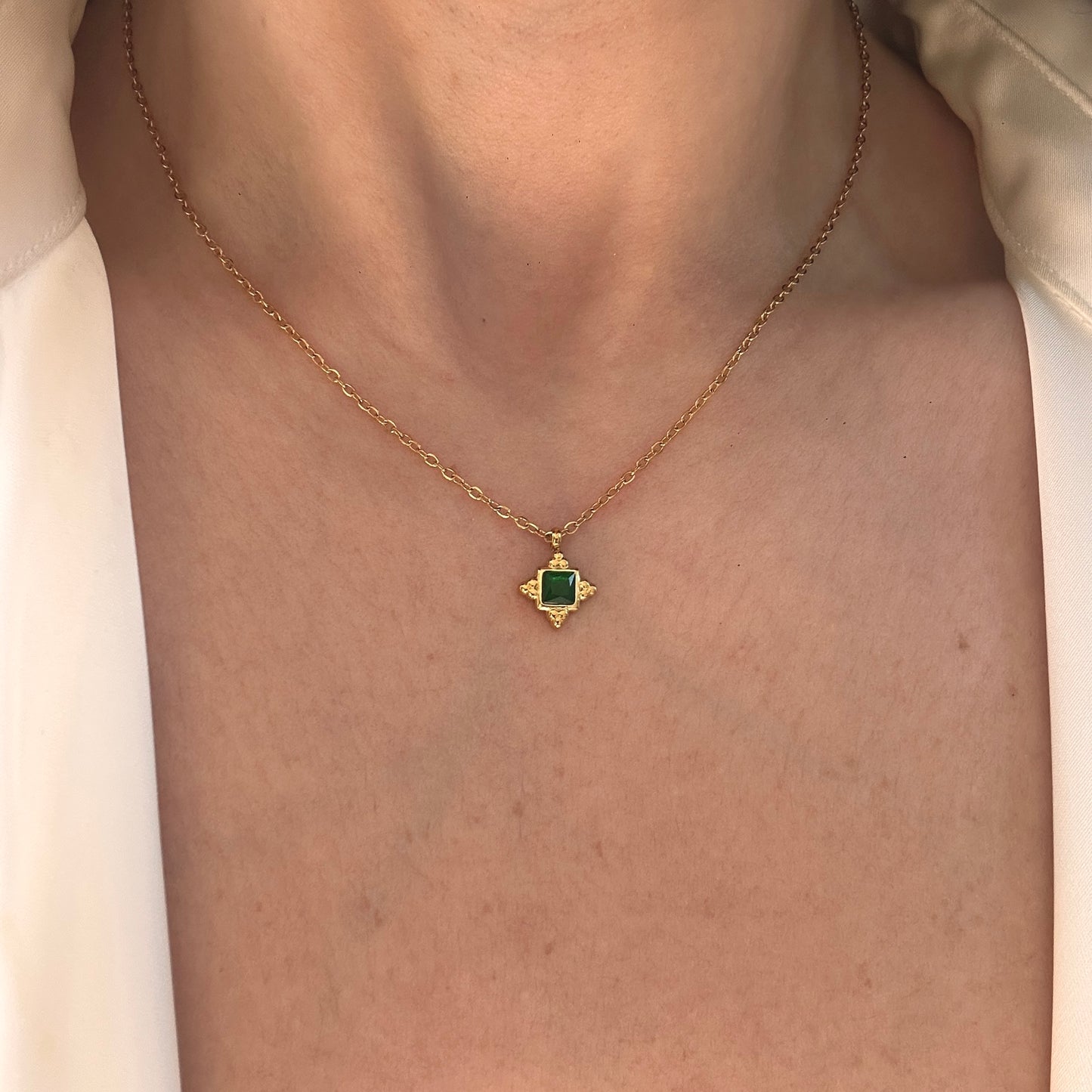Green Star Necklace