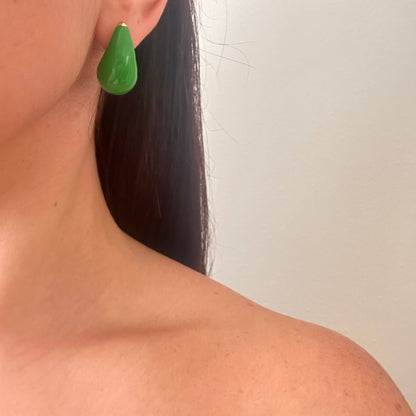 Teardrop Colored Earrings