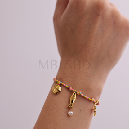 Colorful Sea Charms Bracelet