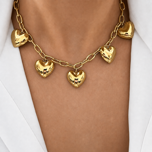 5 Hearts Necklace