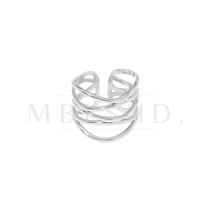 Five Band Silver Ring