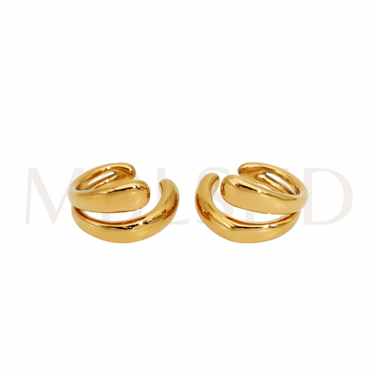 Melted Double Layer Ear Cuff