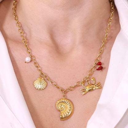 Statement Ocean Charms Necklace