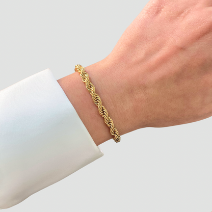 Thick Twist Chain Bracelet