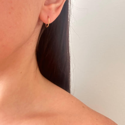 Thin Hoop Earrings