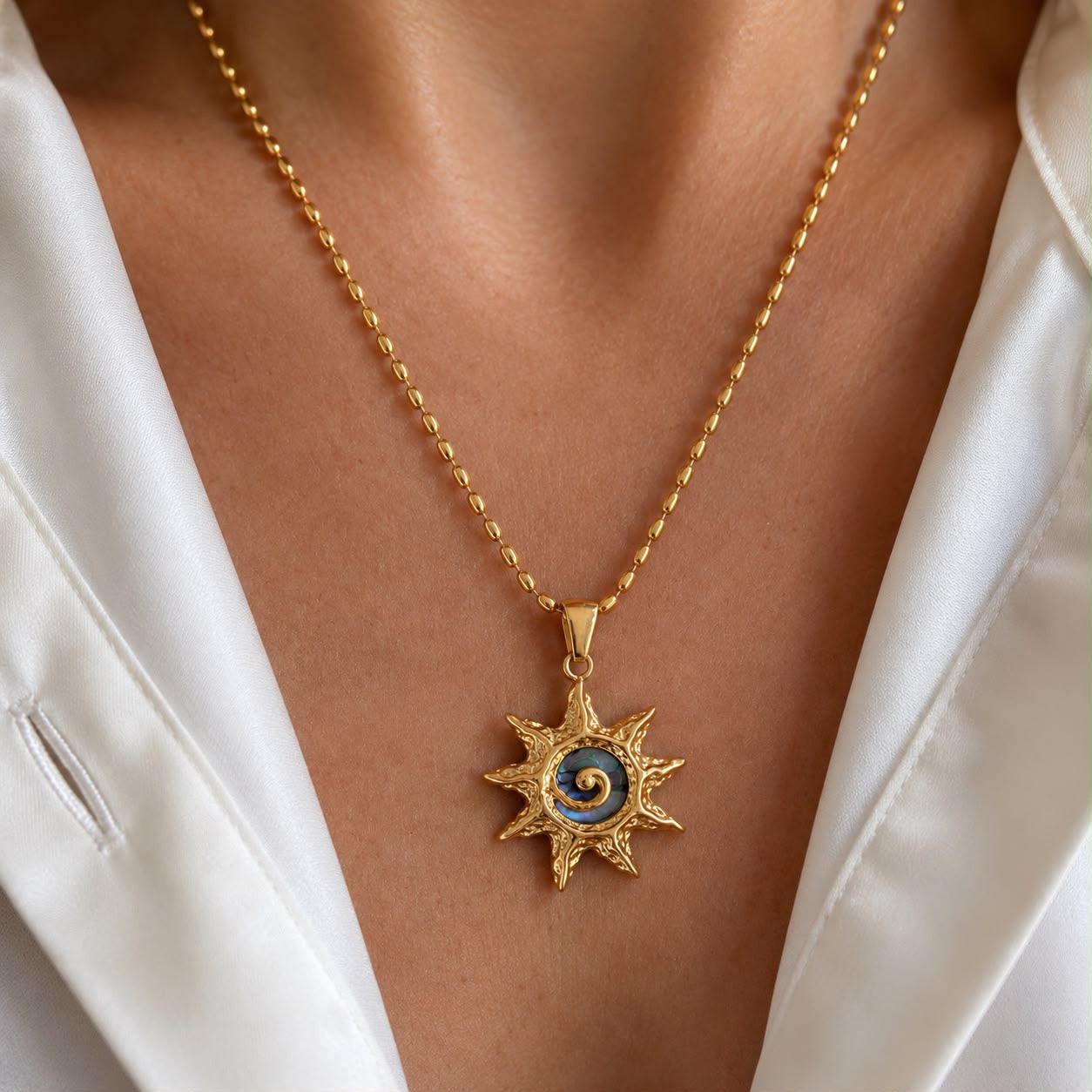 Abalone Sunkeeper Pendant Necklace