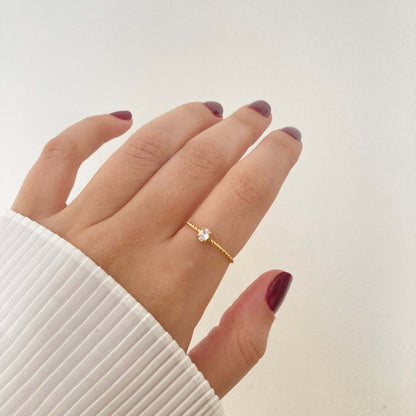 Dainty Thin Promise Ring