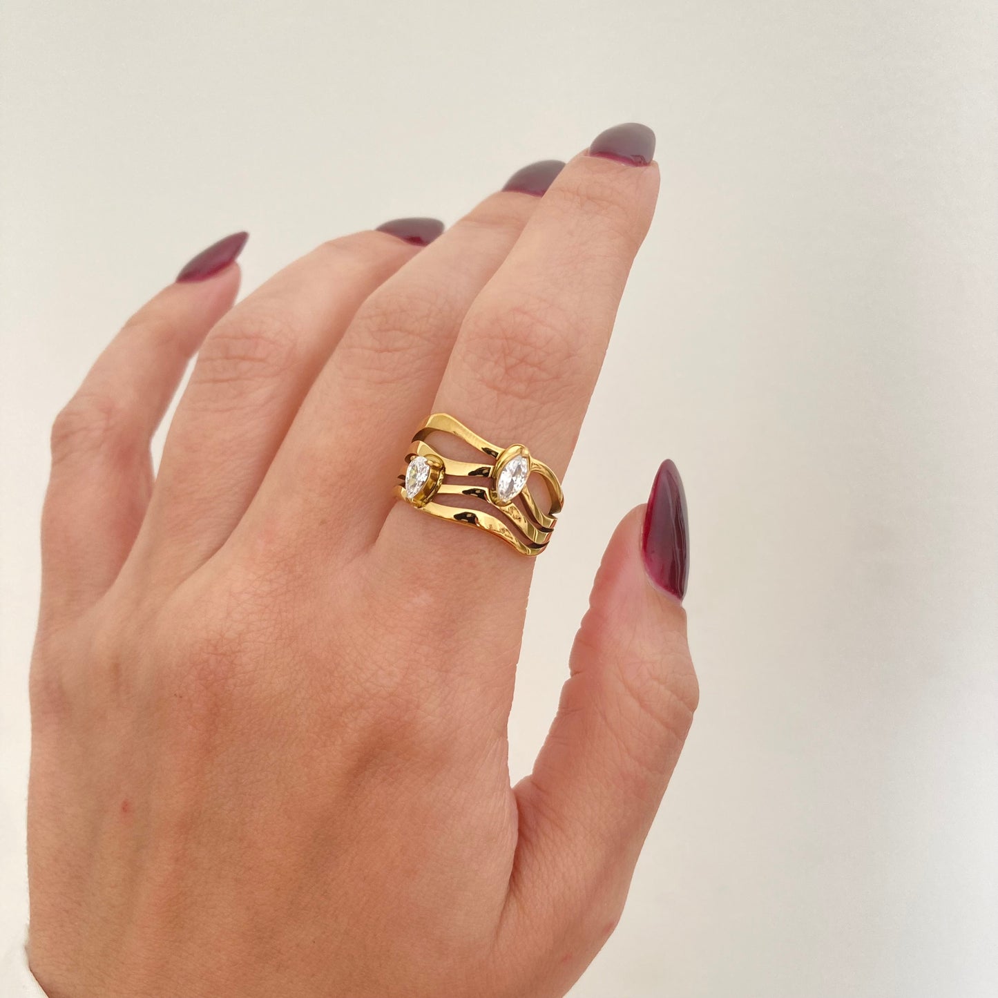 Four Layer Stone Ring