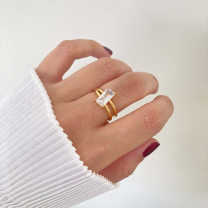 Rectangle Promise Ring