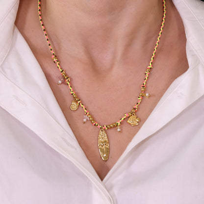 Colorful Sea Charms Rope Necklace