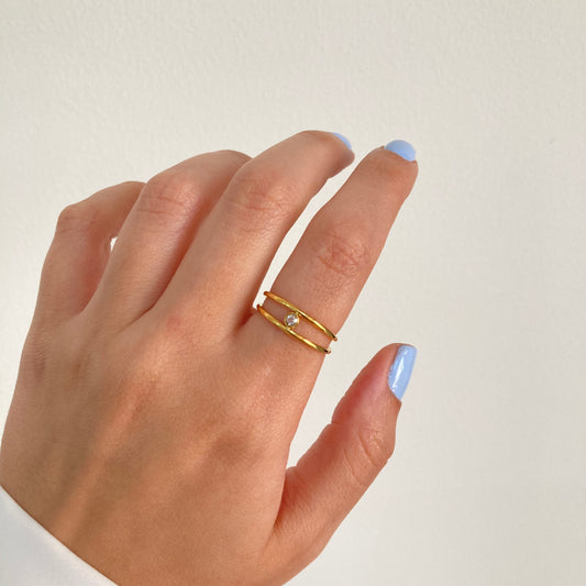 Layered Zircon H Ring
