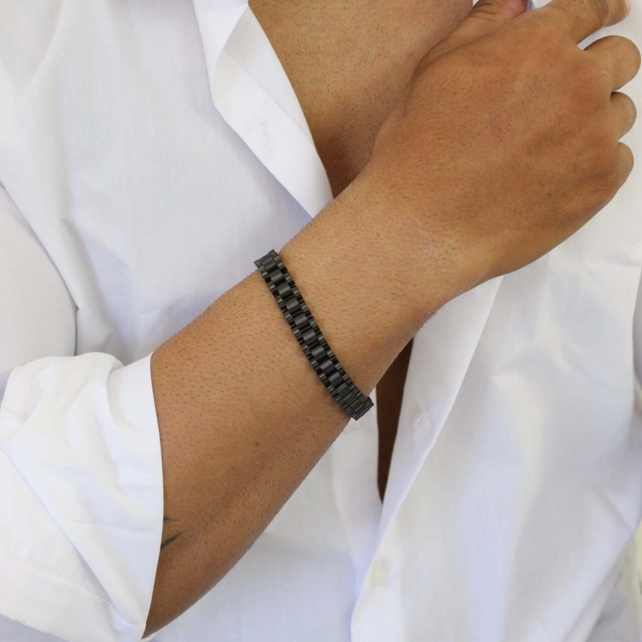 Watch Strap Black Bracelet - Men