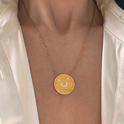 Eye of Light Medallion Necklace