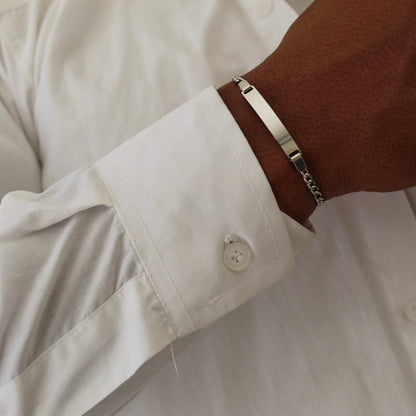 Classic Silver Bracelet- Men