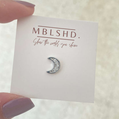 Silver Zircon Studs Set