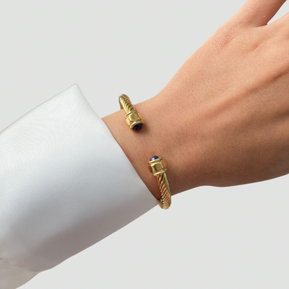 Navy Blue Wire Bangle