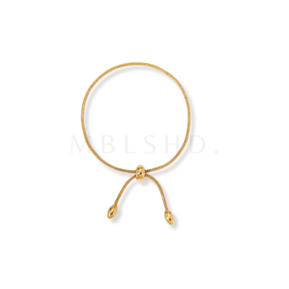 Simple Gold Drawstring Bracelet