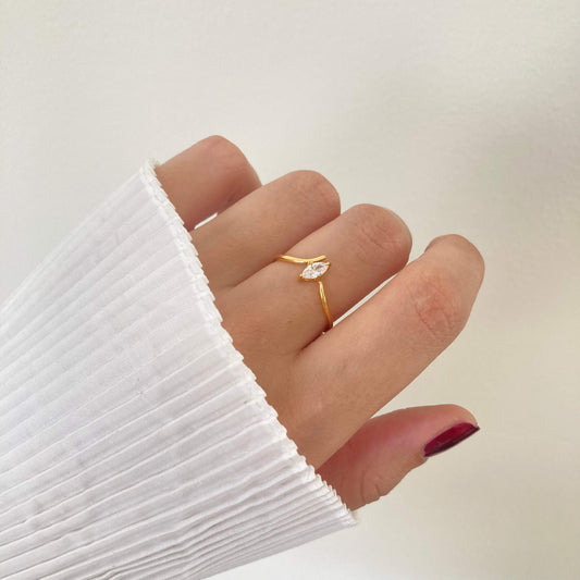 Oval Wave Ring