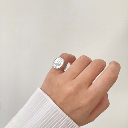Sunflower Ring Silver