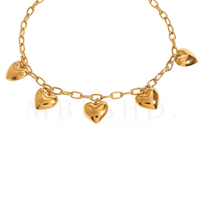 5 Hearts Necklace