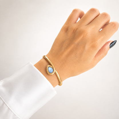 Blue Droplet Bangle