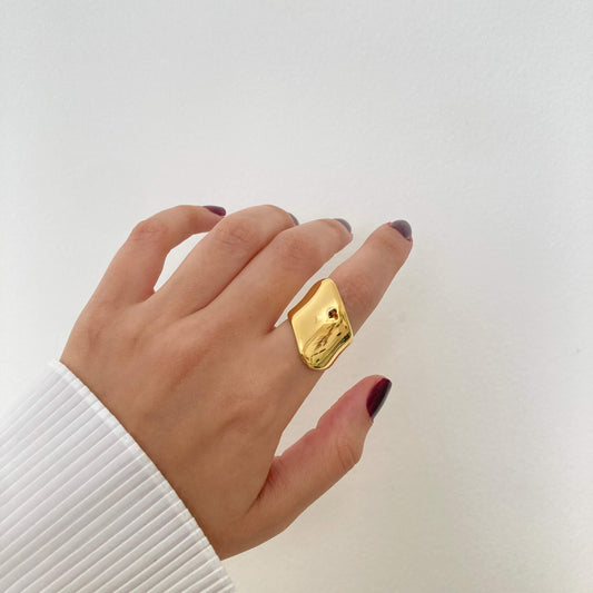 Wide Mirror Ring