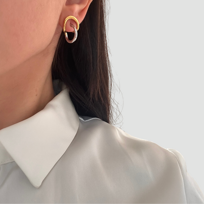 Gold & Silver Statement Earrings