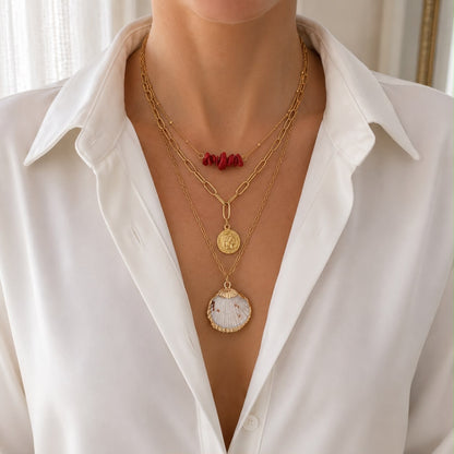 Coral Coast Layered Necklace
