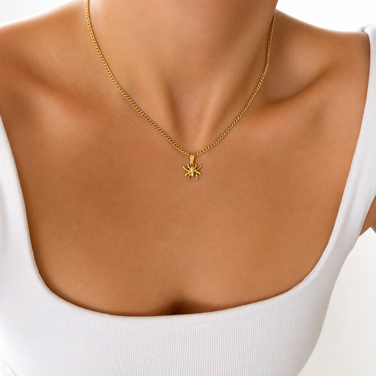 Dainty Spider Necklace