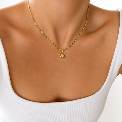 Dainty Spider Necklace