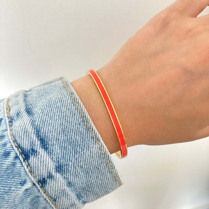 Colored Enamel Bangle