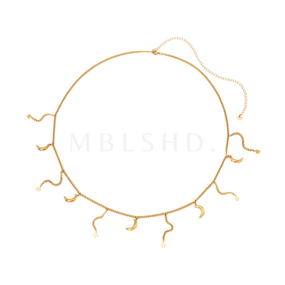 Moon & Stars Belly Chain Gold