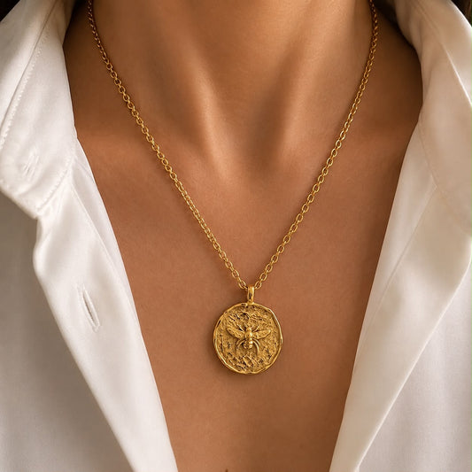 Honey Bee Pendant Necklace