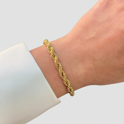 Thick Twist Chain Bracelet