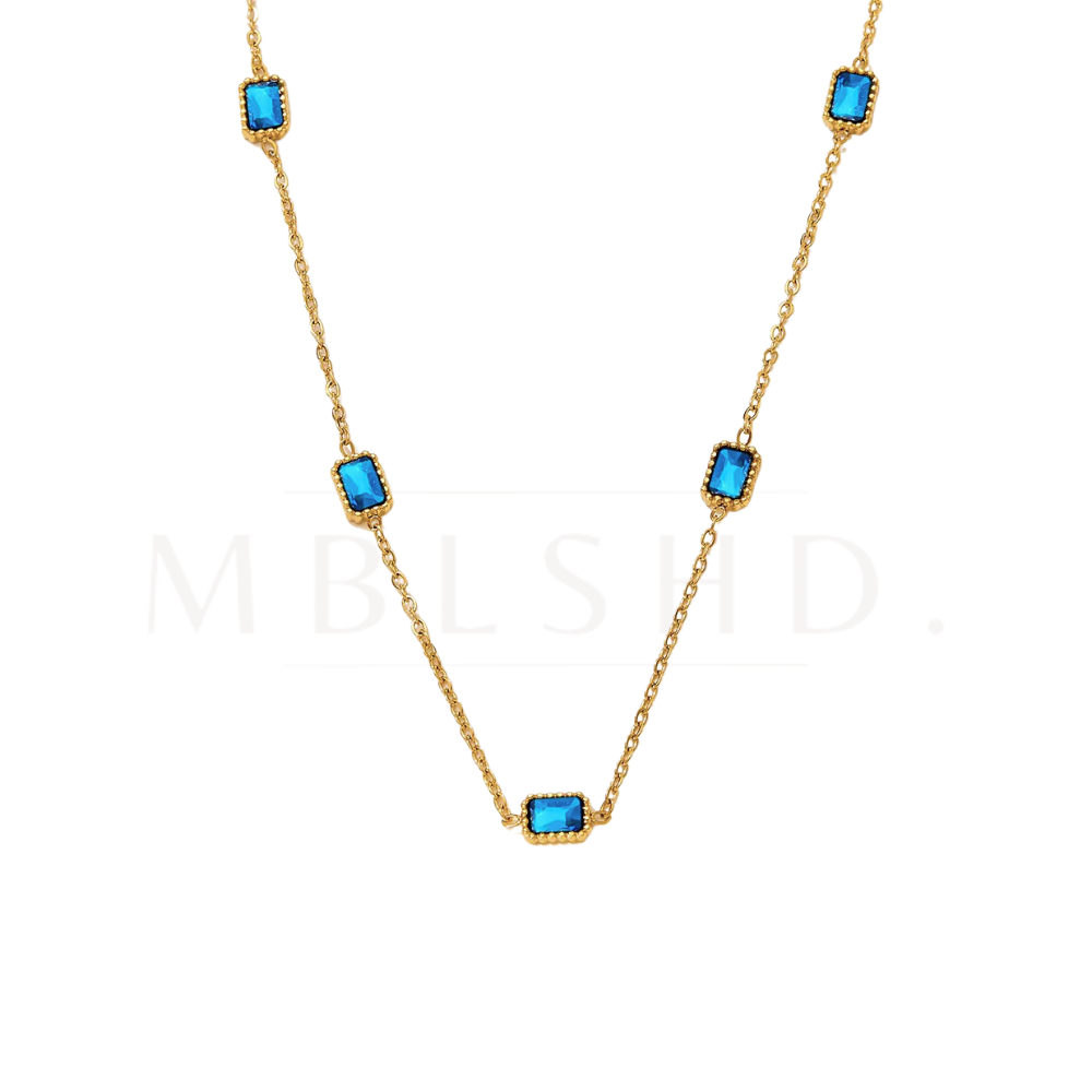 Blue Stones Necklace