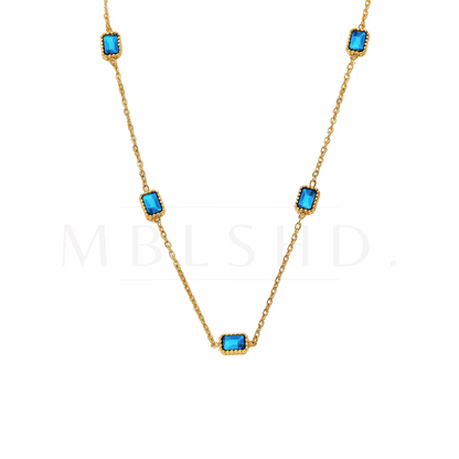 Blue Stones Necklace