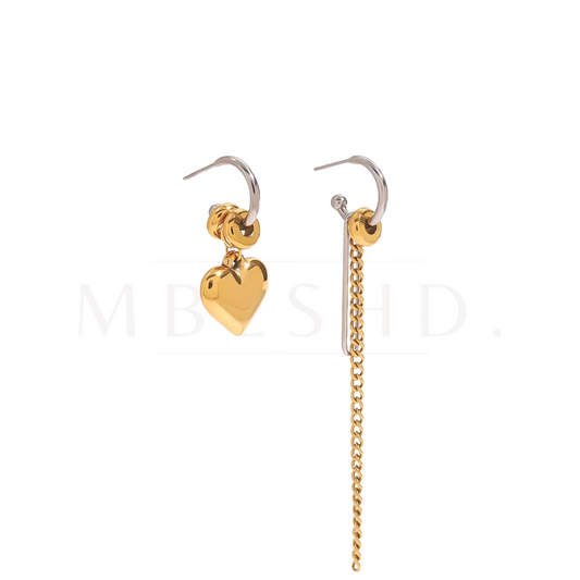 Mismatched Silver & Gold Earrings