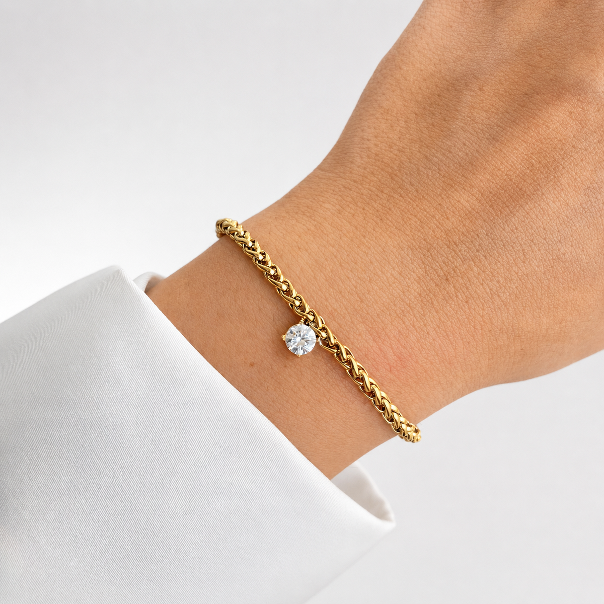 Crystal Solitaire Bracelet