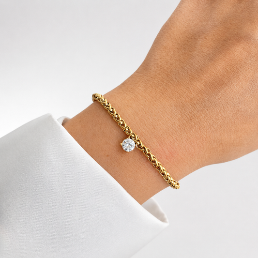 Crystal Solitaire Bracelet