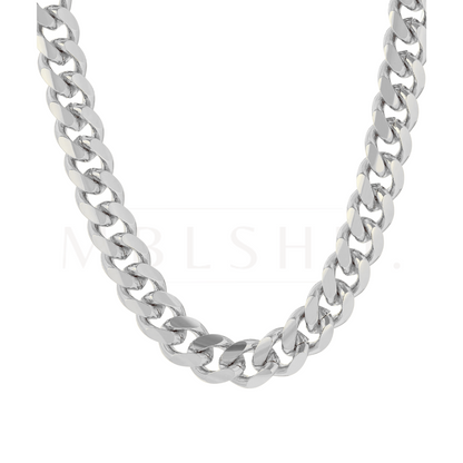 12mm Cuban Chain -Silver-