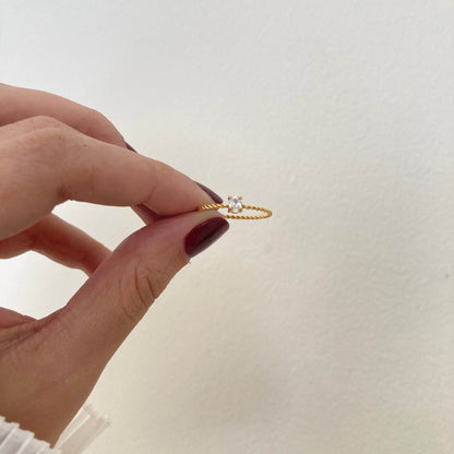 Dainty Thin Promise Ring