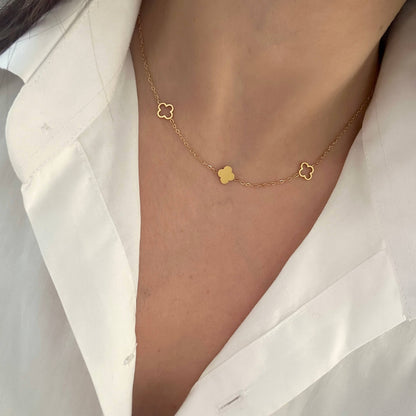 Triple Clover  Necklace