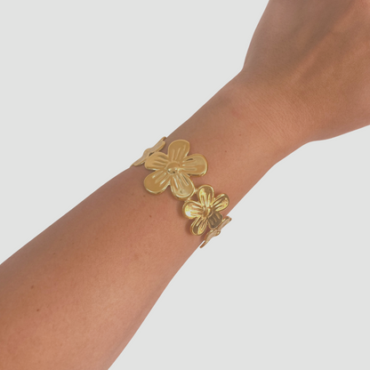Flower Open Bangle
