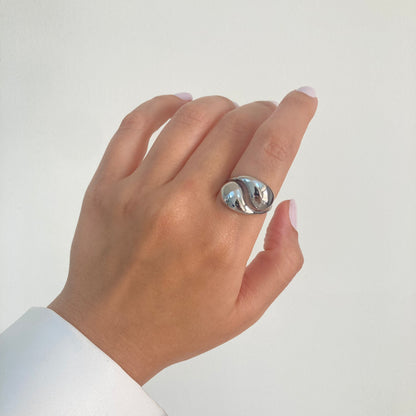 Silver Bypass Ring