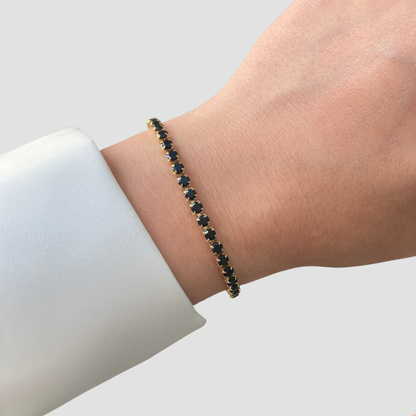 Black Tennis Bracelet