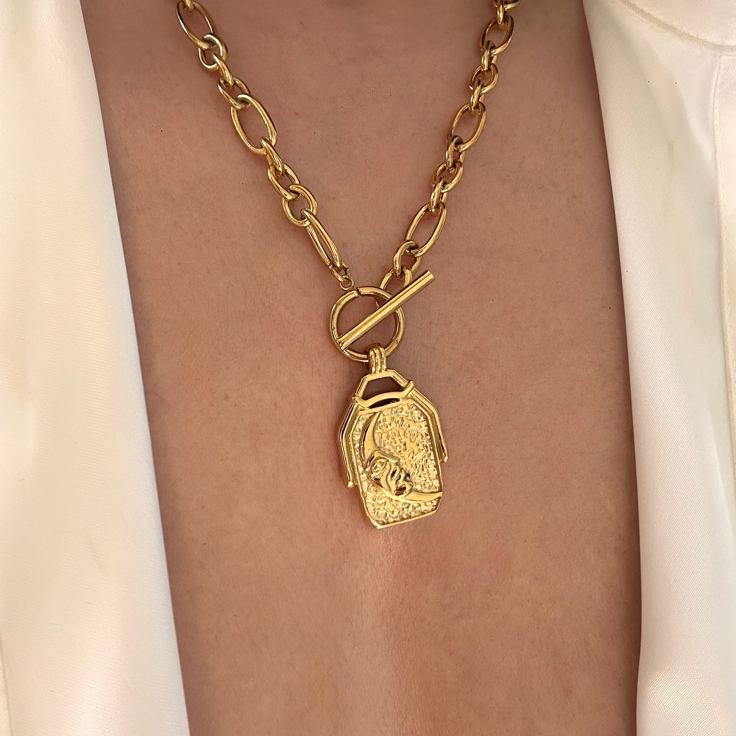 Solar Seal Reversible Necklace