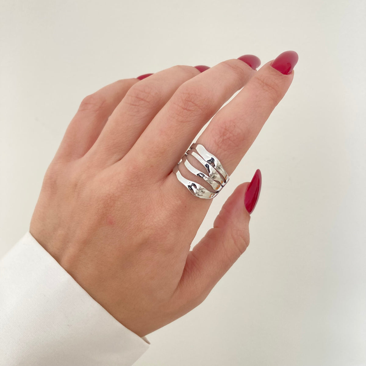 Layered Silver Ring