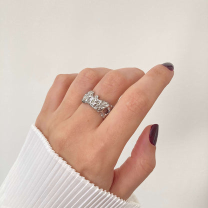 Irregular Ring Silver